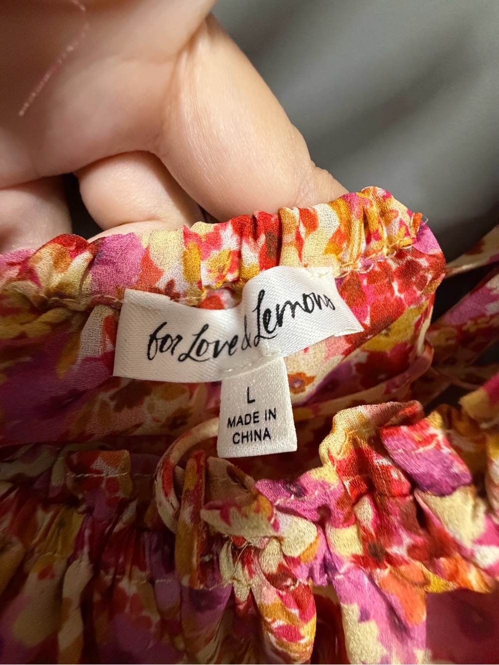 For Love & Lemons Pink Floral Open-Back Midi Dress - Picture 5 of 6